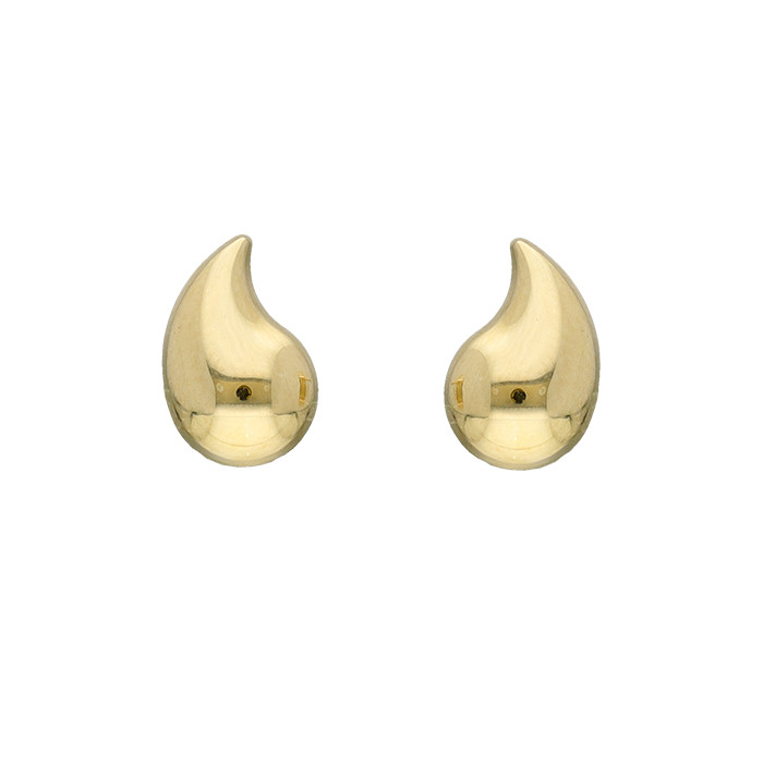 PENDIENTES EN ORO CON FORMA GOTA