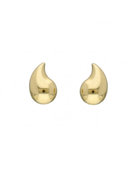PENDIENTES EN ORO CON FORMA GOTA