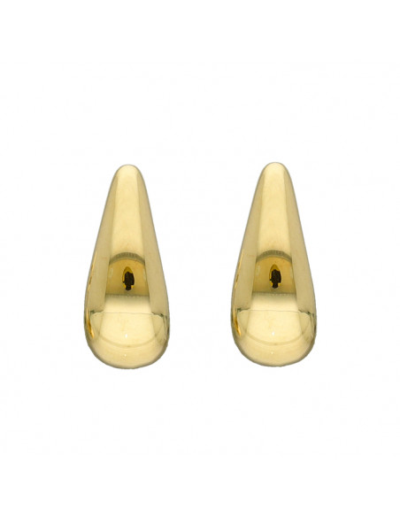 PENDIENTES EN ORO CON FORMA GOTA LARGO