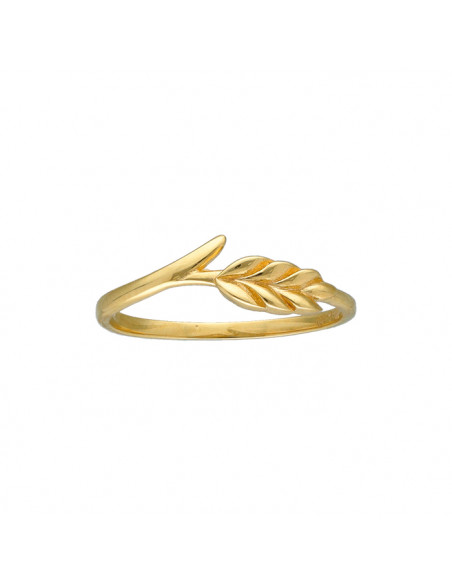 ANILLO EN ORO CON FORMA DE HOJA