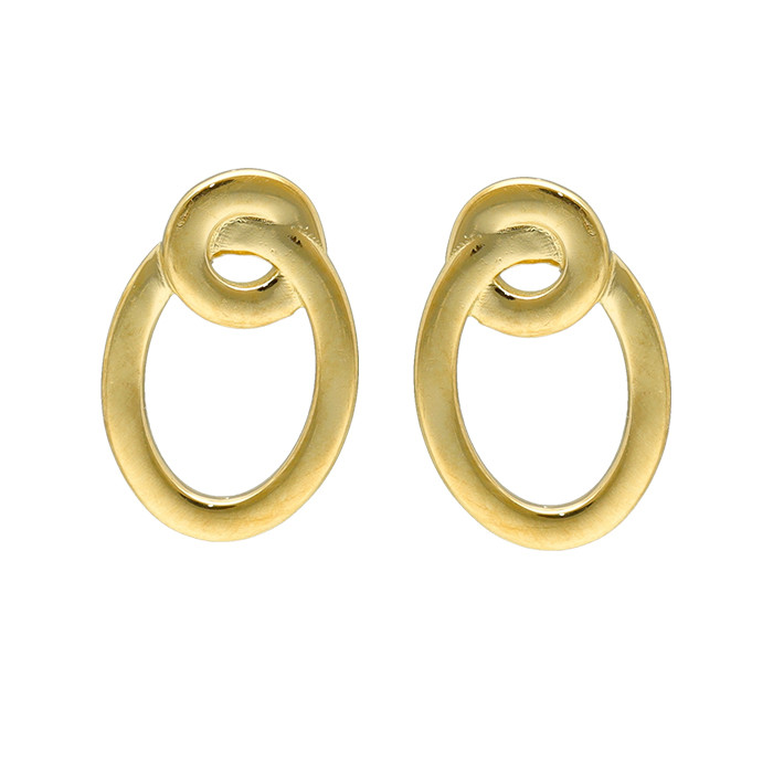 PENDIENTES ORO OVALOS CALADOS