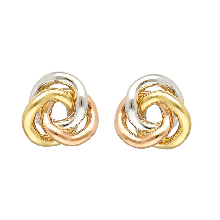 PENDIENTES ORO BICOLOR NUDO