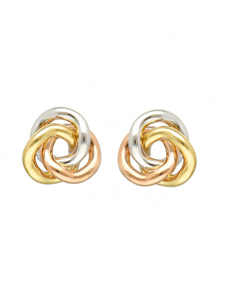 PENDIENTES ORO BICOLOR NUDO