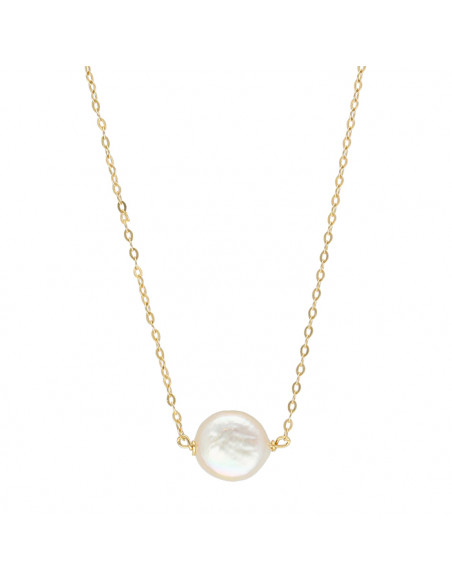 GARGANTILLA EN ORO CON PERLA