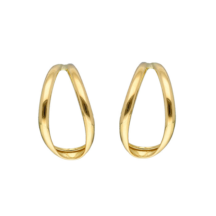 PENDIENTES ORO ARO OVAL
