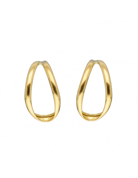 PENDIENTES ORO ARO OVAL
