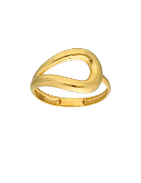 ANILLO EN ORO CON FORMA DE ARO OVAL CALADA