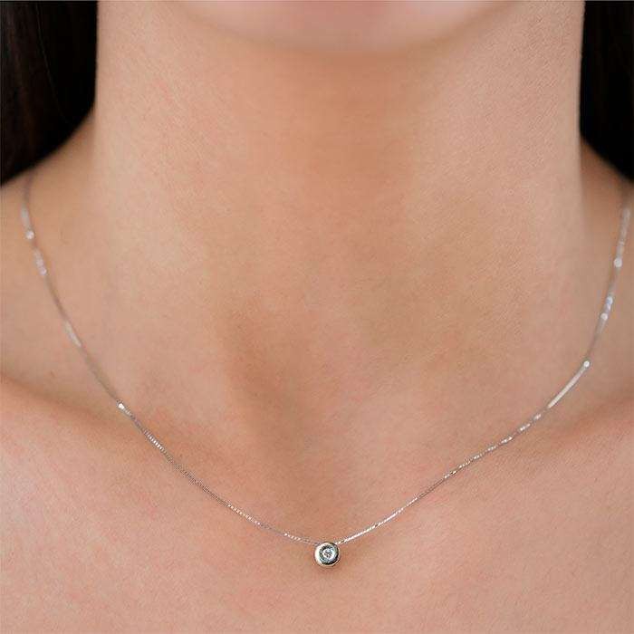 GARGANTILLA ORO 18 QUILATES Y DIAMANTE