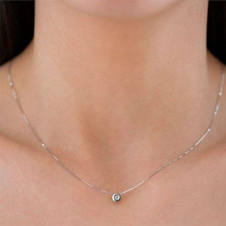 GARGANTILLA ORO 18 QUILATES Y DIAMANTE