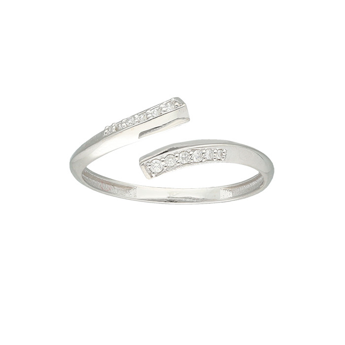 ANILLO EN ORO BLANCO Y DIAMANTES FORMA TU Y TO