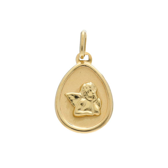 MEDALLA EN ORO DE 9 QUILATES OVAL