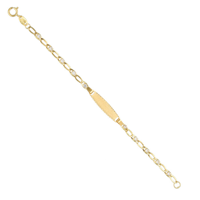ESCLAVA BEBE EN ORO CON CIRCONITAS