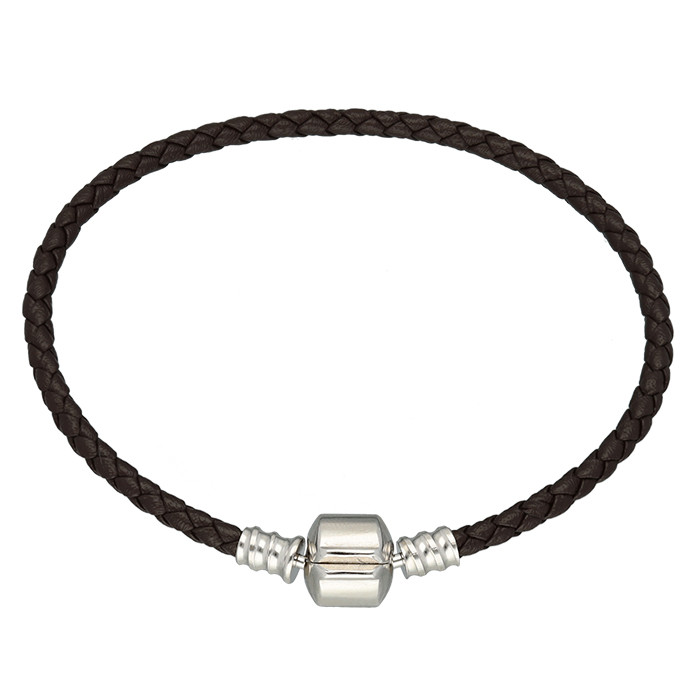 PULSERA PARA CHARMS EN PIEL MARRON