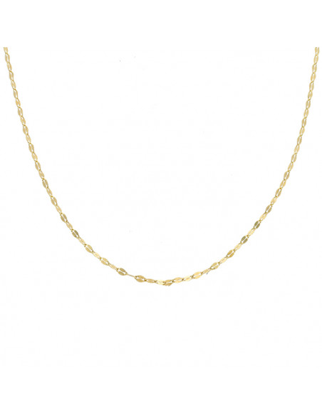 CADENA EN ORO DE 18 QUILATES CHAPAS