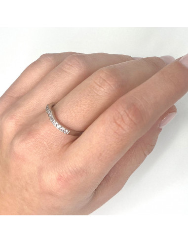 ANILLO EN ORO BLANCO DE 18 QUILATES