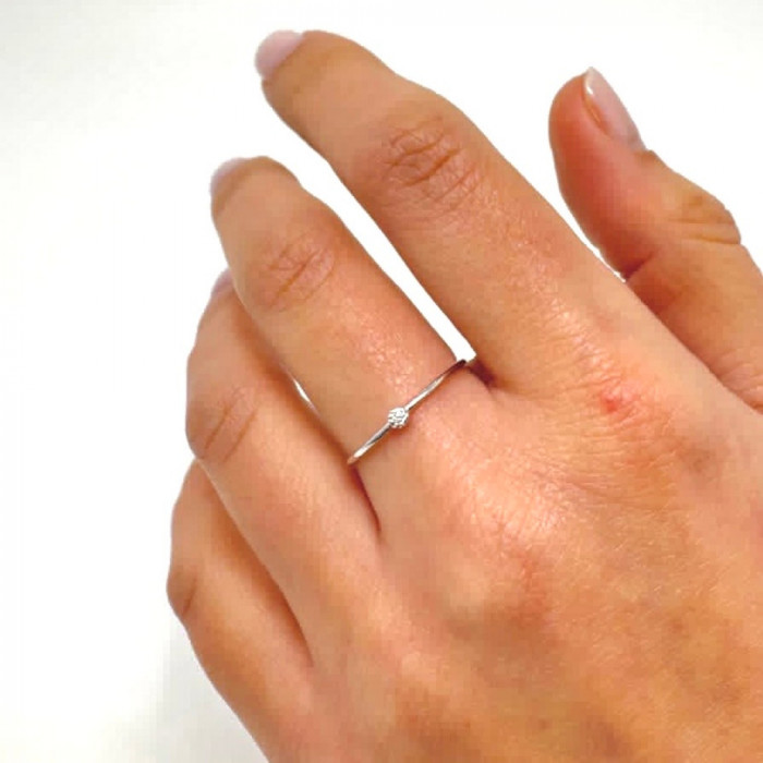 ANILLO ORO Y DIAMANTE BRILLANTE 2