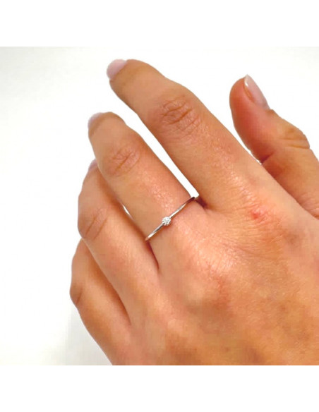 ANILLO ORO Y DIAMANTE BRILLANTE