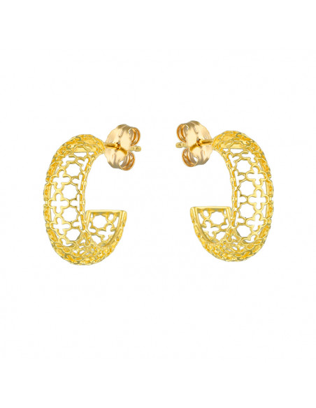 PENDIENTES EN ORO SEMI ARO PERFORADO