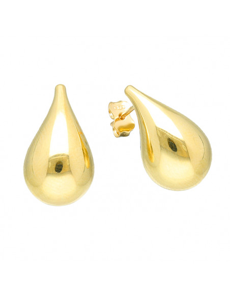 PENDIENTES EN ORO FORMA GOTA