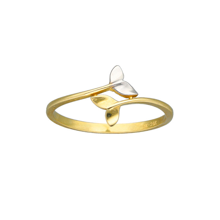 ANILLO EN ORO BICOLOR COLA DE PEZ