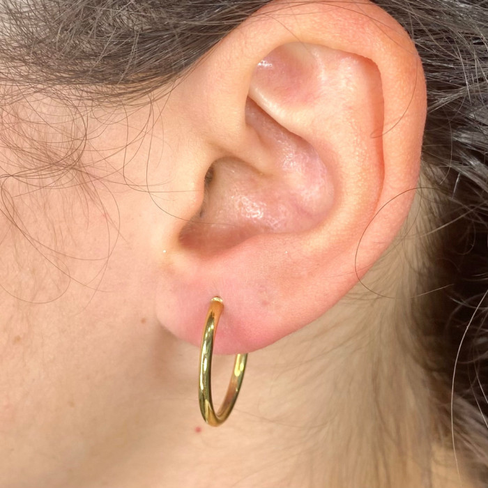 PENDIENTES ORO FORMA DE ARO 2