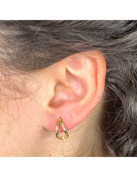 PENDIENTES ORO ARO OVAL