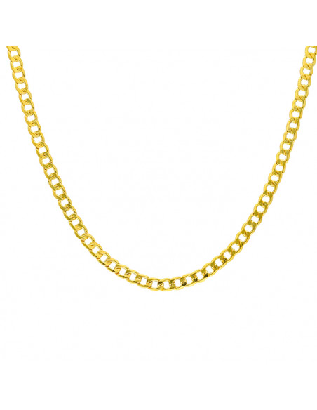 GARGANTILLA EN ORO HOMBRE CADENA BARBADA