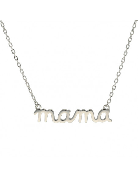 GARGANTILLA MAMA MALLA OVALINA PLATA