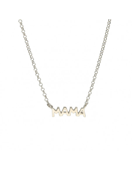 GARGANTILLA LETRAS MAMA OVALINA PLATA