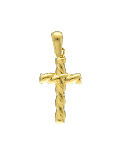COLGANTE EN ORO CRUZ CON FORMA