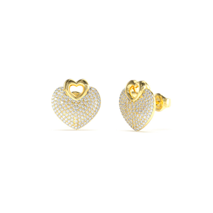 PENDIENTES GUESS FORMA CORAZON