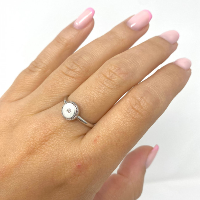 ANILLO PLATA FORMA CÍRCULO 2