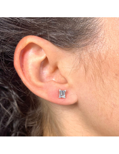 PENDIENTES EN ORO CON AGUAMARINA Y DIAMANTES