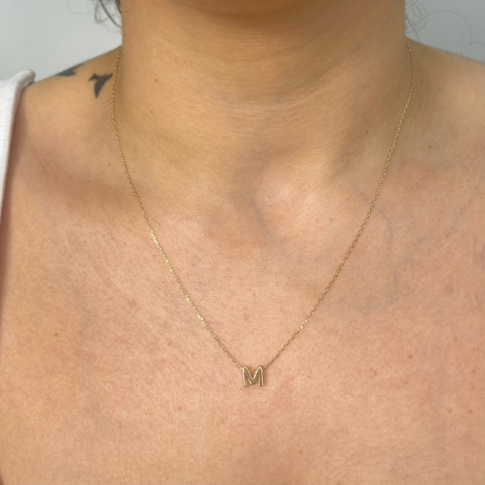 GARGANTILLA ORO 9 QUILATES INICIAL 2