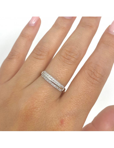 ANILLO EN ORO BLANCO DE 18 QUILATES