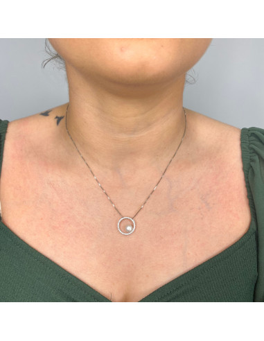 GARGANTILLA CIRCULAR Y PERLA