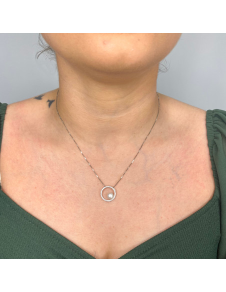 GARGANTILLA CIRCULAR Y PERLA