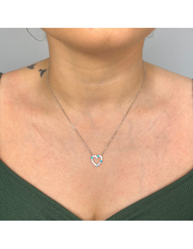 GARGANTILLA EN PLATA CORAZON