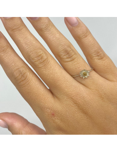 ANILLO EN PLATA CON FLOR MINI