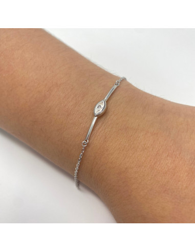 PULSERA PLATA FORMA OJO