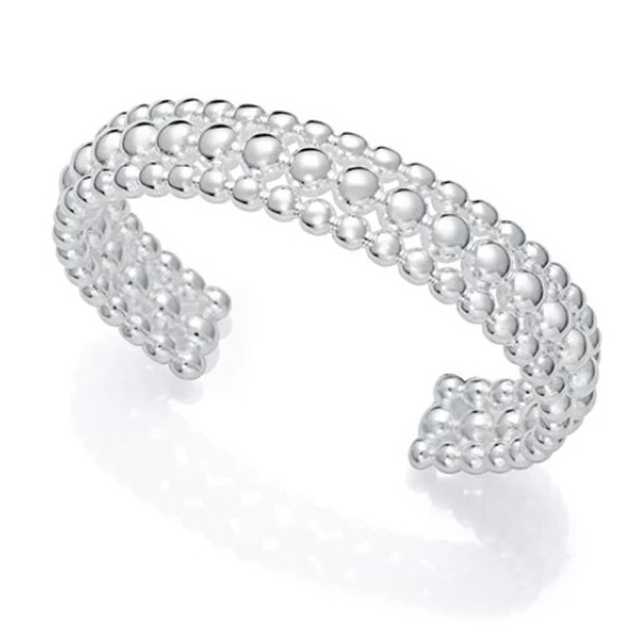 PULSERA EN ACERO CHAPADO EN PLATA COLECCION LAURA ESCANES 14318P01000