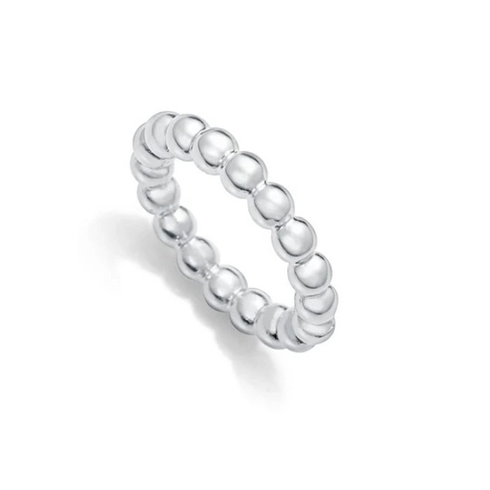 ANILLO EN ACERO CHAPADO EN PLATA LAURA ESCANES 14319A01600