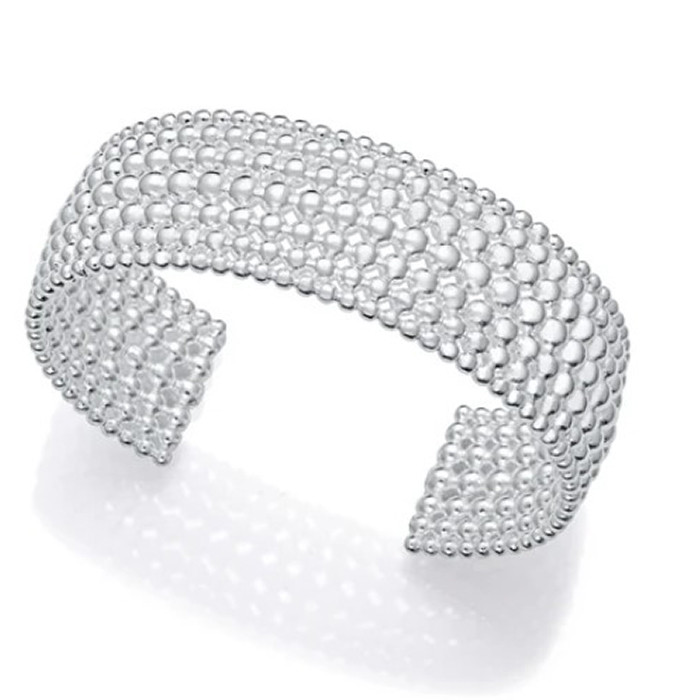 PULSERA EN ACERO CHAPADO EN PLATA COLECCION LAURA ESCANES 14317P01000