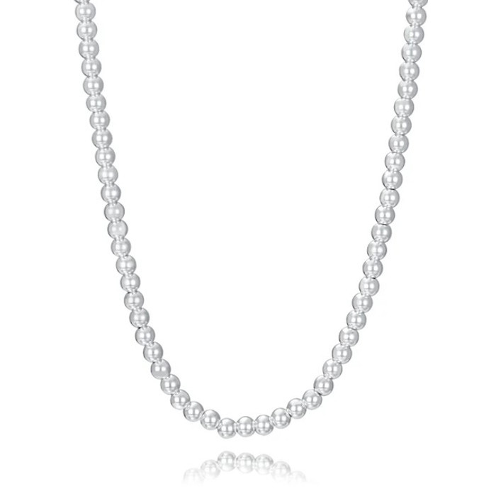 COLLAR DE ACERO CHAPADO EN PLATA COLECCION LAURA ESCANES 14319C01000