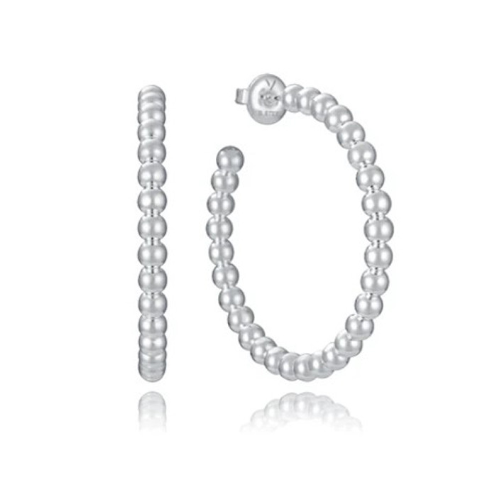 PENDIENTES DE ACERO CHAPADO EN PLATA COLECCIÓN LAURA ESCANES 14319E01000