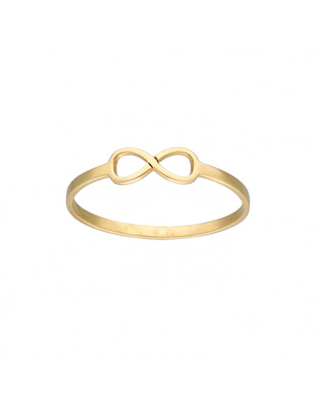 ANILLO EN ORO CON FORMA DE INFINITO
