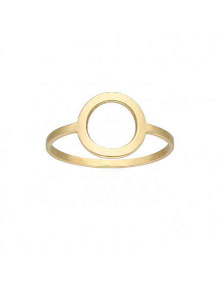 ANILLO EN ORO CON FORMA DE ARO CALADO