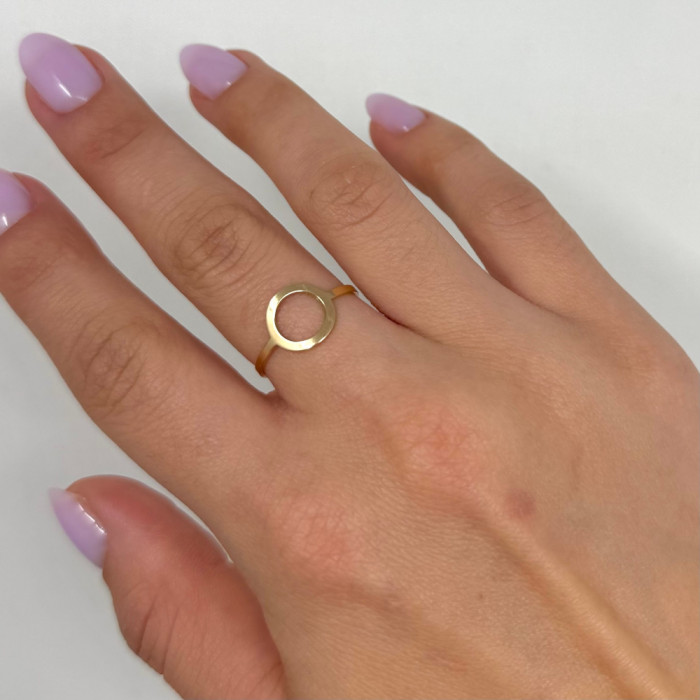 ANILLO EN ORO CON FORMA DE ARO CALADO 2