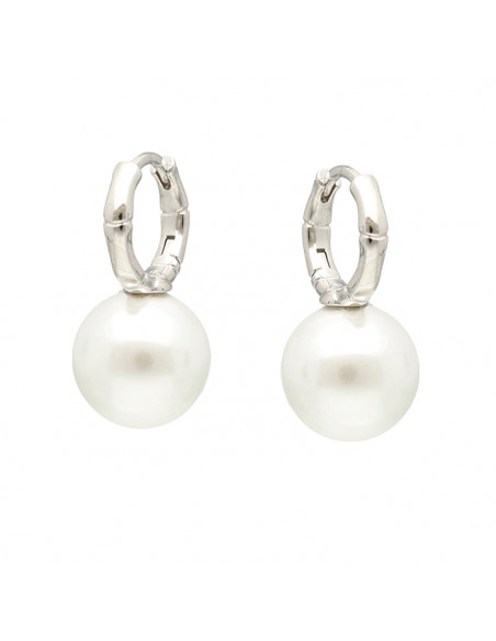 PENDIENTES EN PLATA CRIOLLA CON PERLA