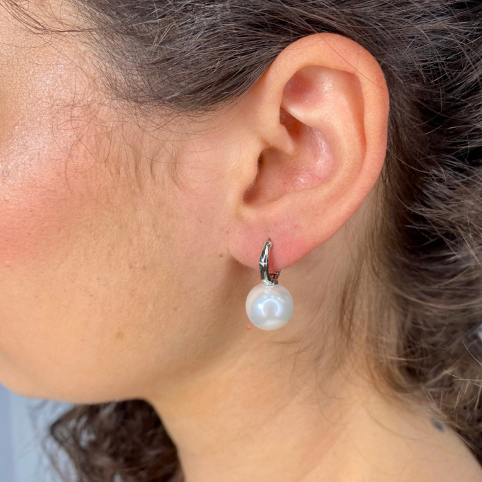 PENDIENTES EN PLATA CRIOLLA CON PERLA 2
